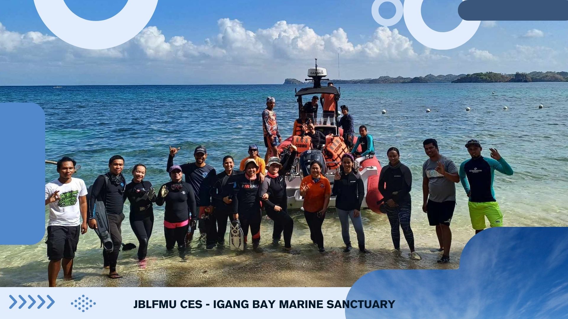 Monitoring Marine Life: JBLFMU Leads Biophysical Assessment of Igang Bay