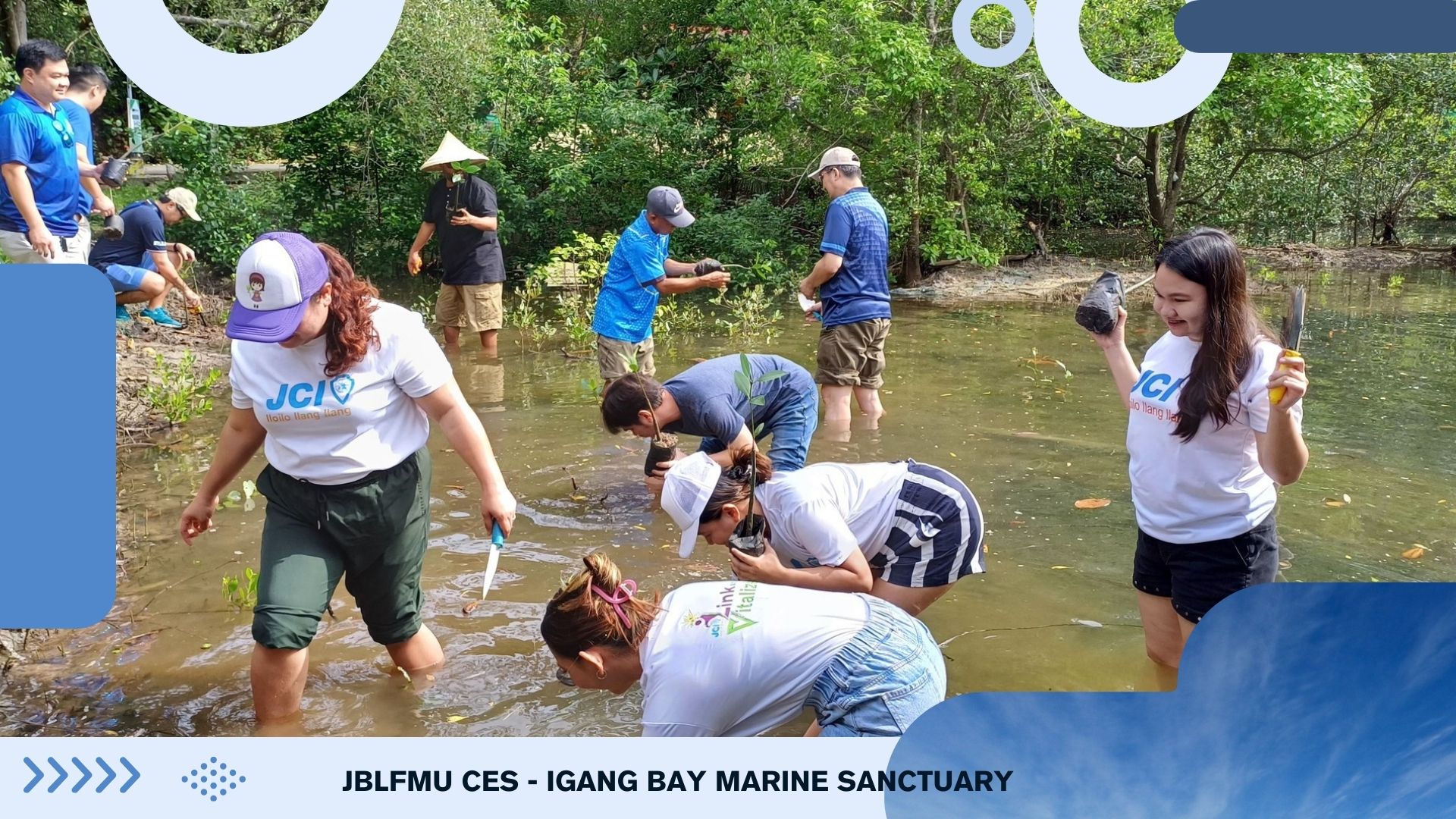 JBLFMU Partner Organizations Unite: Mangrove Planting for a Sustainable Future