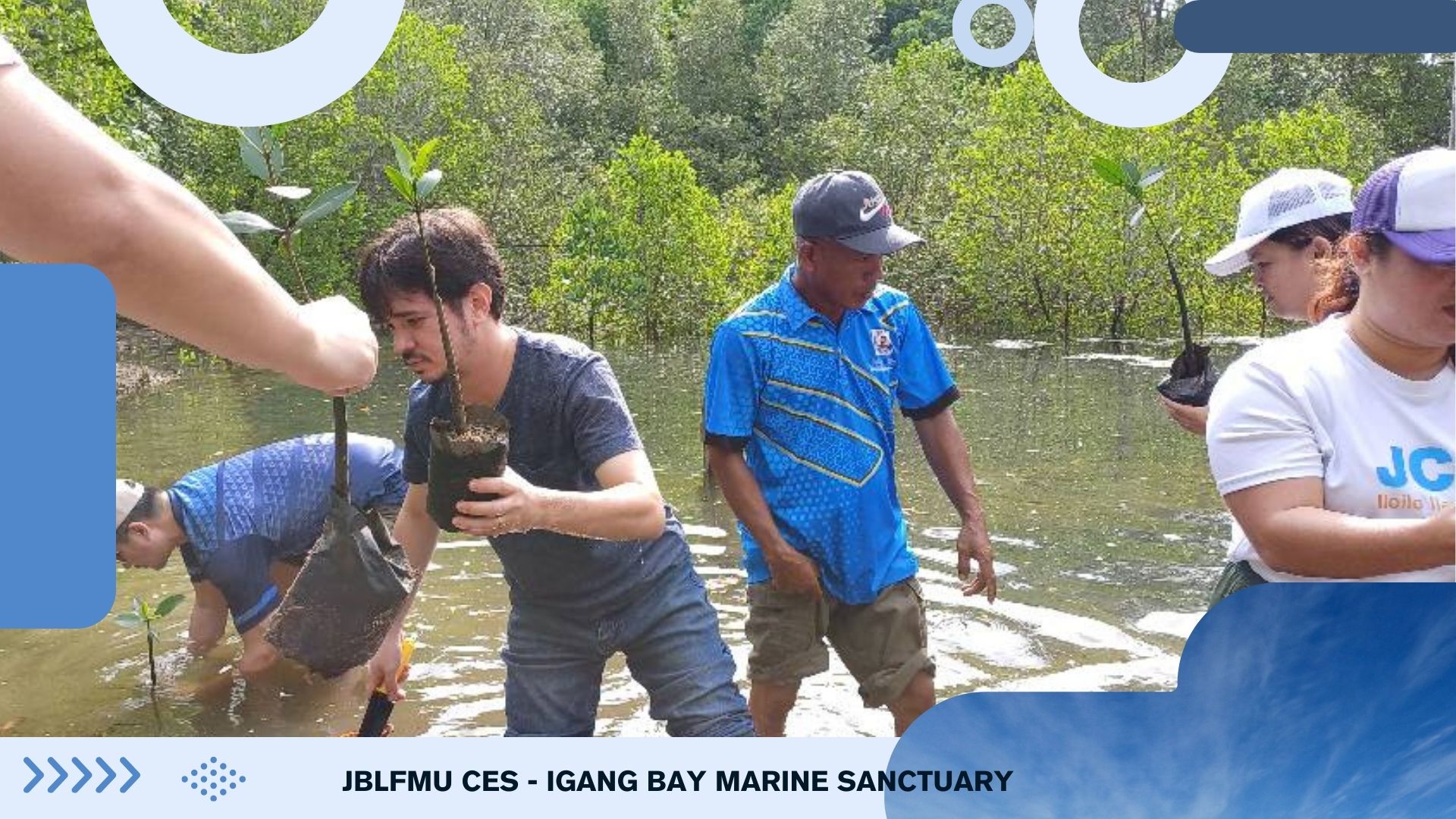 JBLFMU Partner Organizations Unite: Mangrove Planting for a Sustainable Future