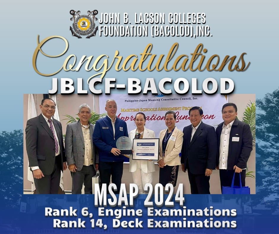 College of Maritime Education Gets Recognition for Maritime Schools Assessment Program (MSAP) 2024