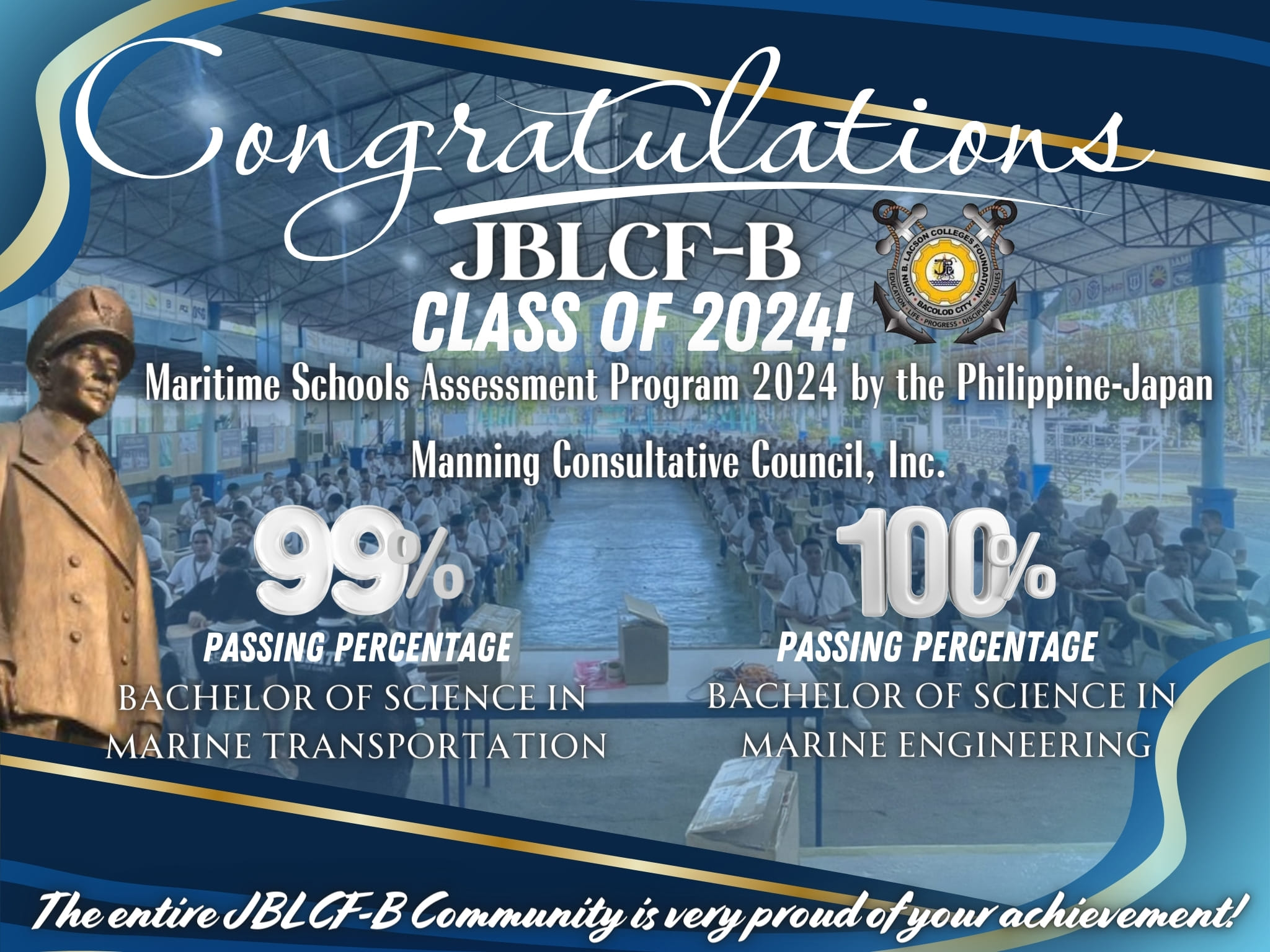 JBLCF-B Celebrates Maritime Dominance: Class of 2024 Achieves Stellar Passing Rates!