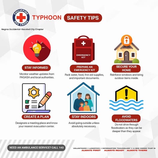 TYPHOON SAFETY TIPS & REMINDERS 🌀 📢 