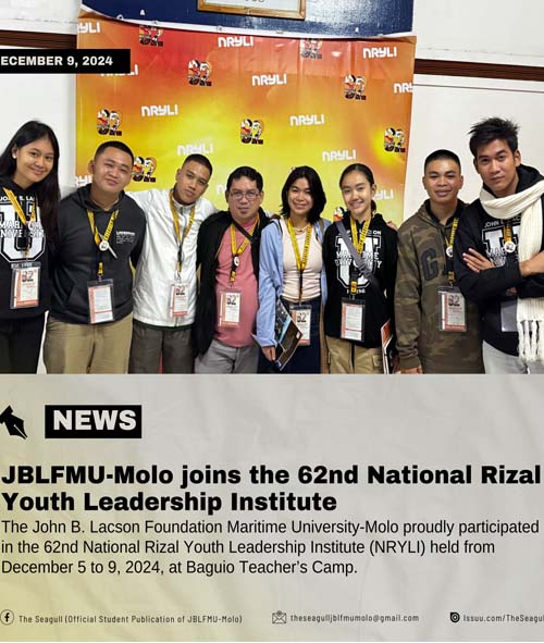 JBLFMU-Molo joins the 62nd National Rizal Youth Leadership Institute
