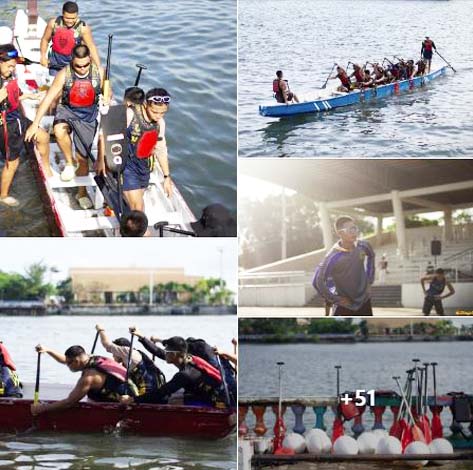 The Bakunawa Dragon Boat Team of JBLFMU-Molo dominates the 2nd National Schools Dragon Boat League, showcasing determination with their paddles