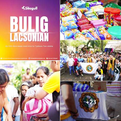 JBLFMU–Molo leads relief drive for Typhoon Tino victims