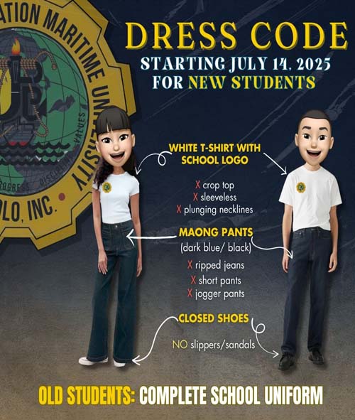 Dress Code Advisory: School Year 2025-2026