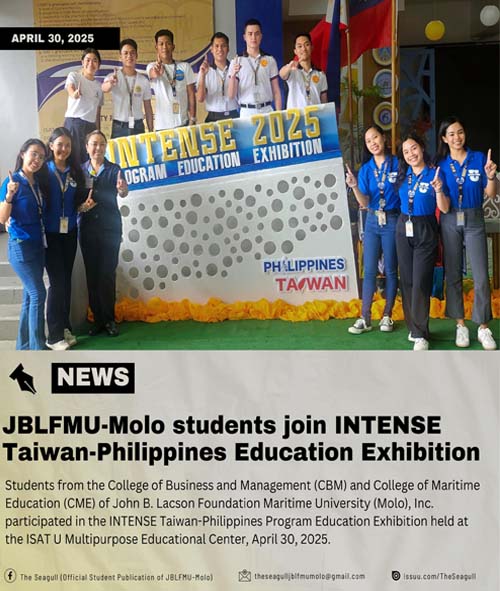 JBLFMU-Molo students join INTENSE Taiwan-Philippines Education Exhibition